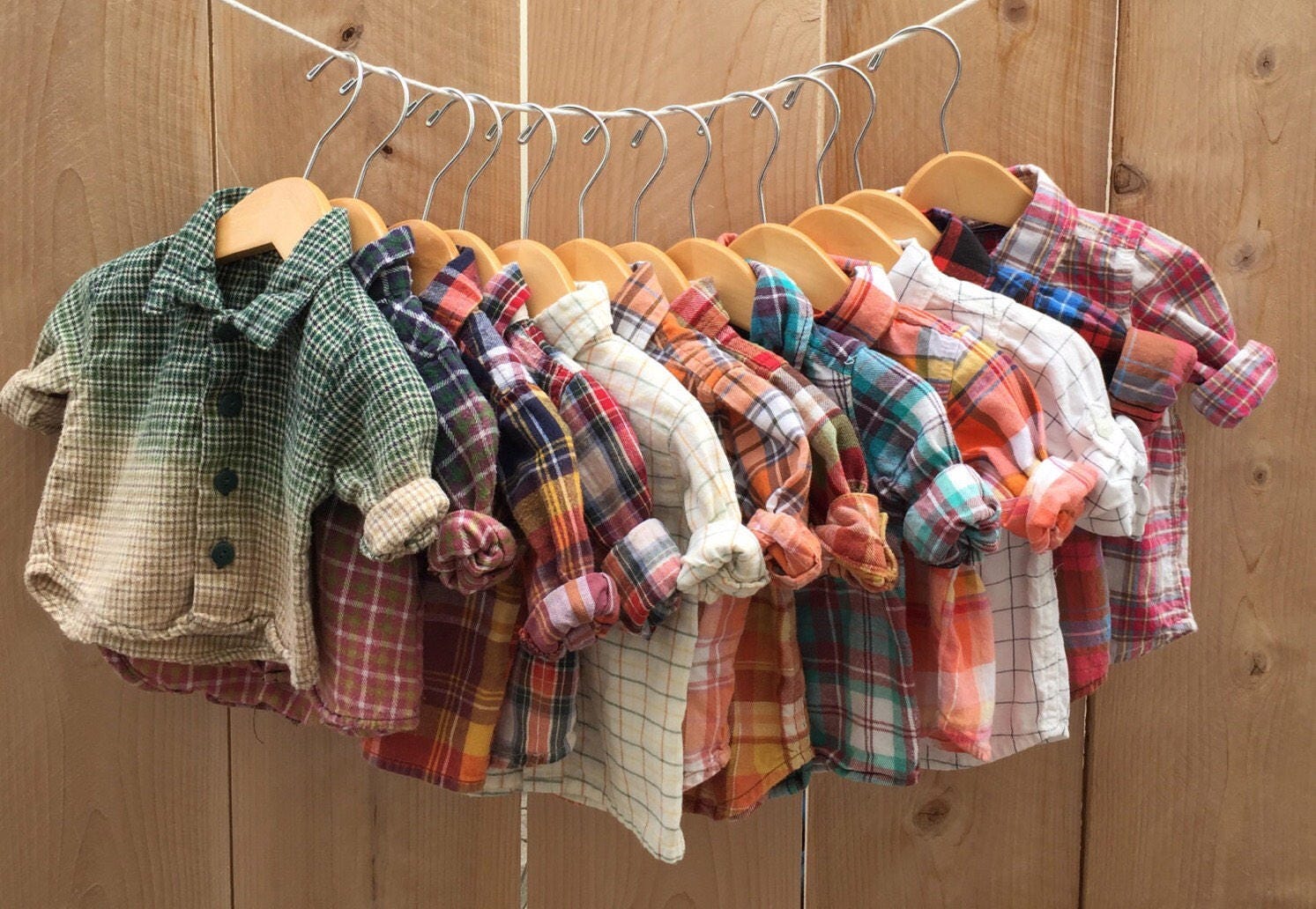 3m Baby Flannel Shirt Vintage Flannels boy girl newborn take