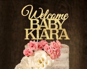 Custom name cake topper, babyshower cake topper, gold cake topper, name cake topper