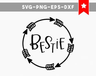 besties svg file, arrow svg, best friend svg, besties cut files, vinyl designs, best friends gifts, children clipart, tshirt designs, cricut