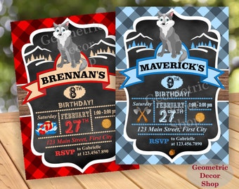 Great Wolf Lodge Birthday Invitations