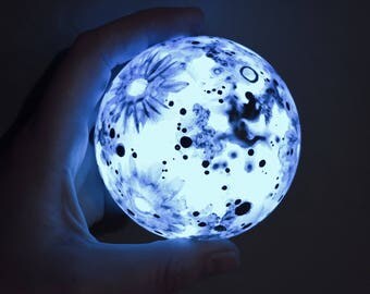 Petite Color Moon Light - moon, light, nightlight, moonlight, waterproof, LED, glow, rainbow
