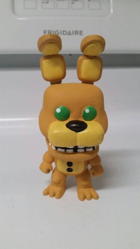 custom action figure reviews FNAF Custom Funko Pop Spring Bonnie Bonnie