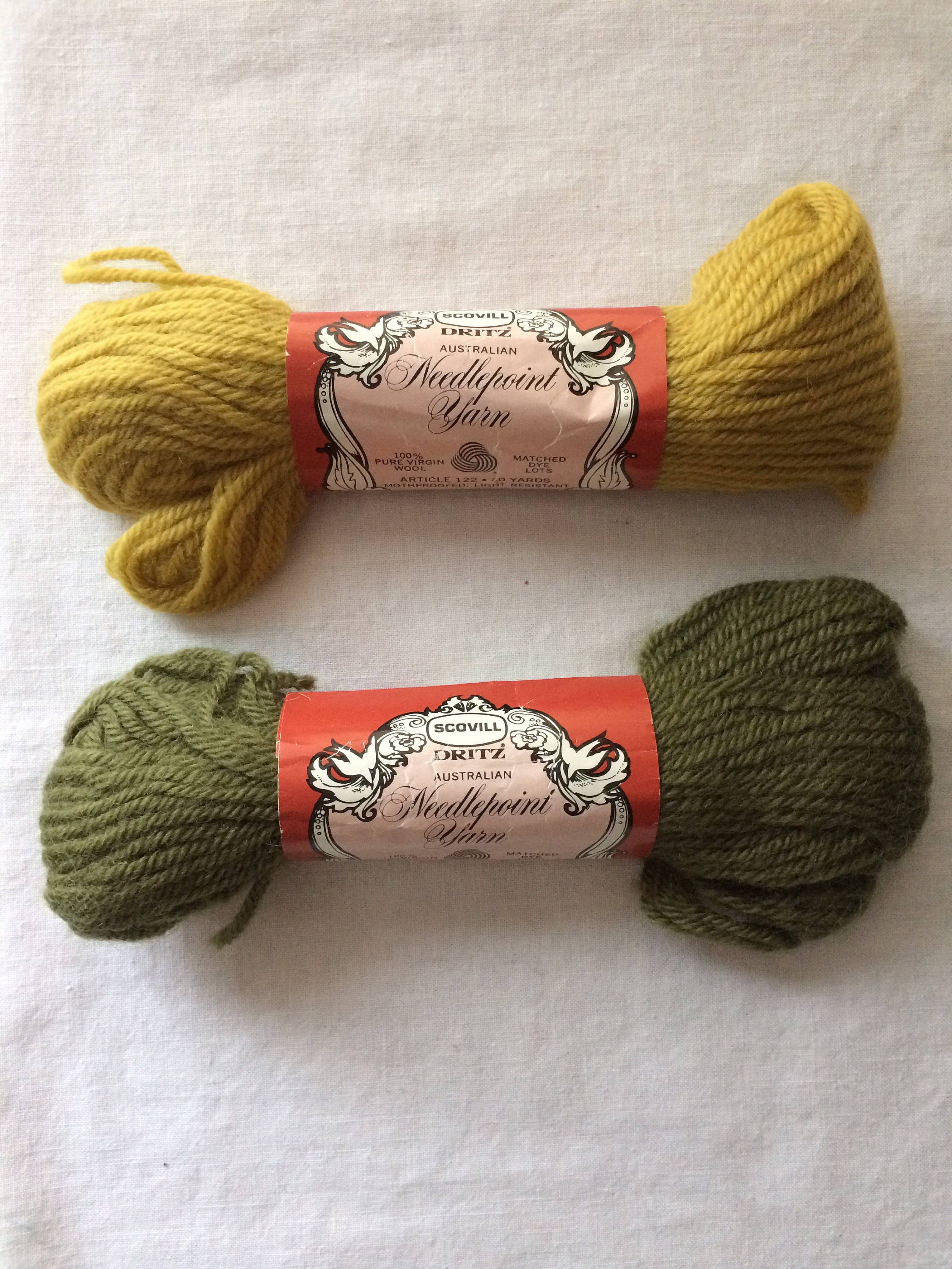 Your Choice Vintage New Skein Needlepoint Wool Yarn 40 yards by