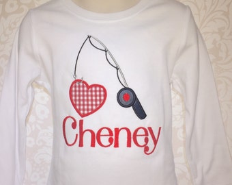 Valentine Day Shirt, Boy Valentines Day, Fishing Valentines Day Shirt, Gingham Valentines Day, Boys Valentine Shirt, fishing shirt
