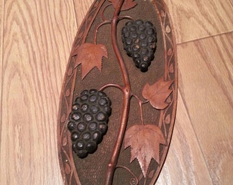Vintage wall decor grapes and vines
