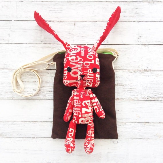 Cute Bunny Handbag For Kids Toddlers, Fabric Handbag for Girl, Gift for Toddler Boy or Girl