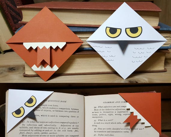 Free Shipping Harry Potter Inspired Corner Bookmarks Set of