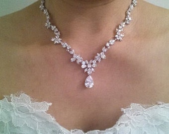 CZ Jewelry Set, Cubic Zirconia Wedding Jewelry (CZ012085)