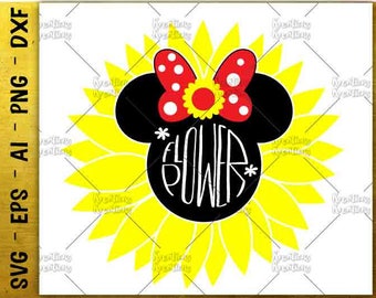 Flower power SVG Sunflower SVG ladybird svg bow svg cut cuttable cutting files Cricut Silhouette Instant Download vector SVG png eps dxf