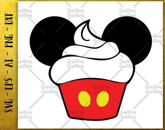 Download Cupcake SVG cute Mouse Disney SVG / Cutting Cuttable Cut