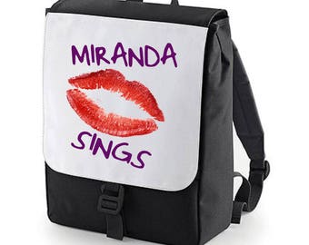 Miranda Sings Lips Backpack perfect for school (Bagbase)