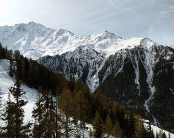 Montchavin La Plagne, Vanoise National Park, Mountain, Mountain Print, Mountain Wall Decal, Mountain Art, Mountain Photography, France Art