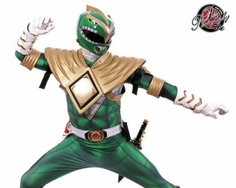 GREEN POWER RANGER bodysuit