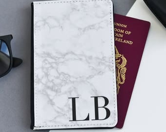Marble Passport Cover | Personalized Passport Cover Holder | Custom passport holder | Marble passport wallet| Personalised Passport Gift