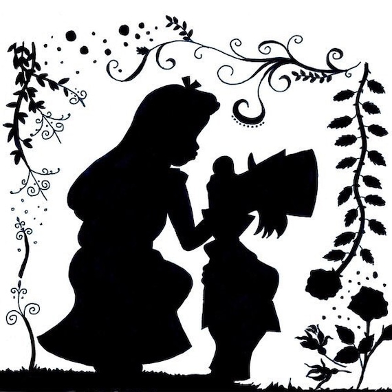 Download SVG Disney alice and mad hatter silhouette alice by ...