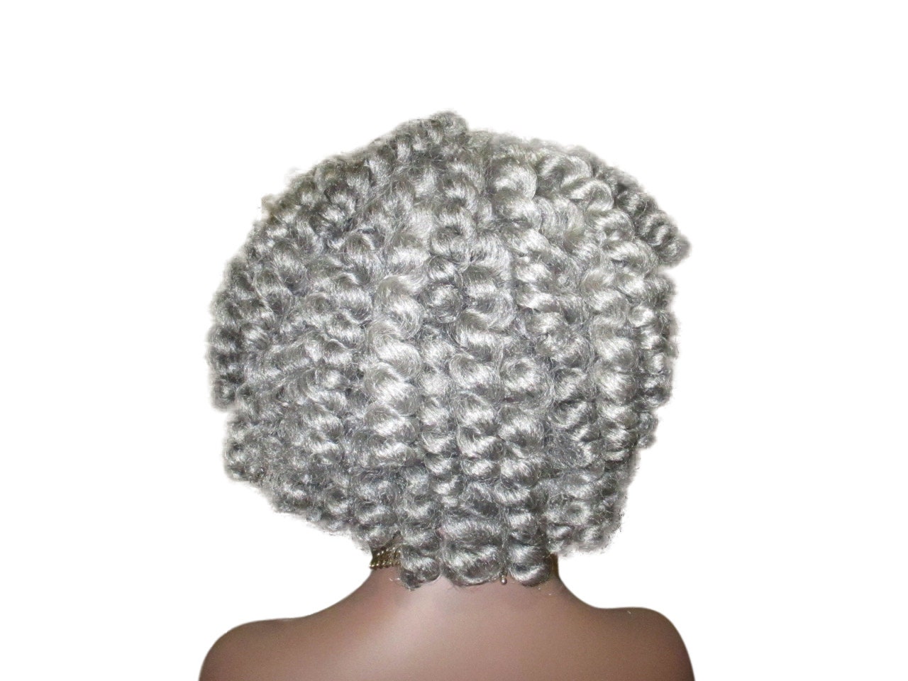 Pretty Gray Kinky Wig 'Miss Maisy' Textured Crochet Natural Hair Twist