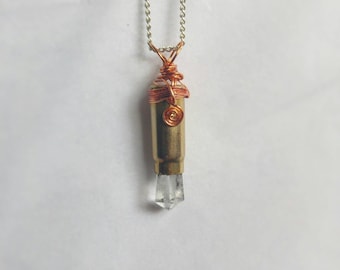 Kyber Crystal Bullet Wire Wrapped Pendant