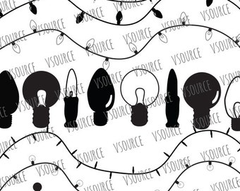 Svg - Christmas Lights SVG - Christmas Lights Clipart - String Lights Clipart - Christmas Lights Clip Art - Christmas Lights