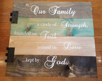 Rustic Farmhouse Decor Wood Sign Dining Room Wall Art Religious Family Rustic Farmhouse Decor Wood Sign Dining Room Wall Art Religious Family