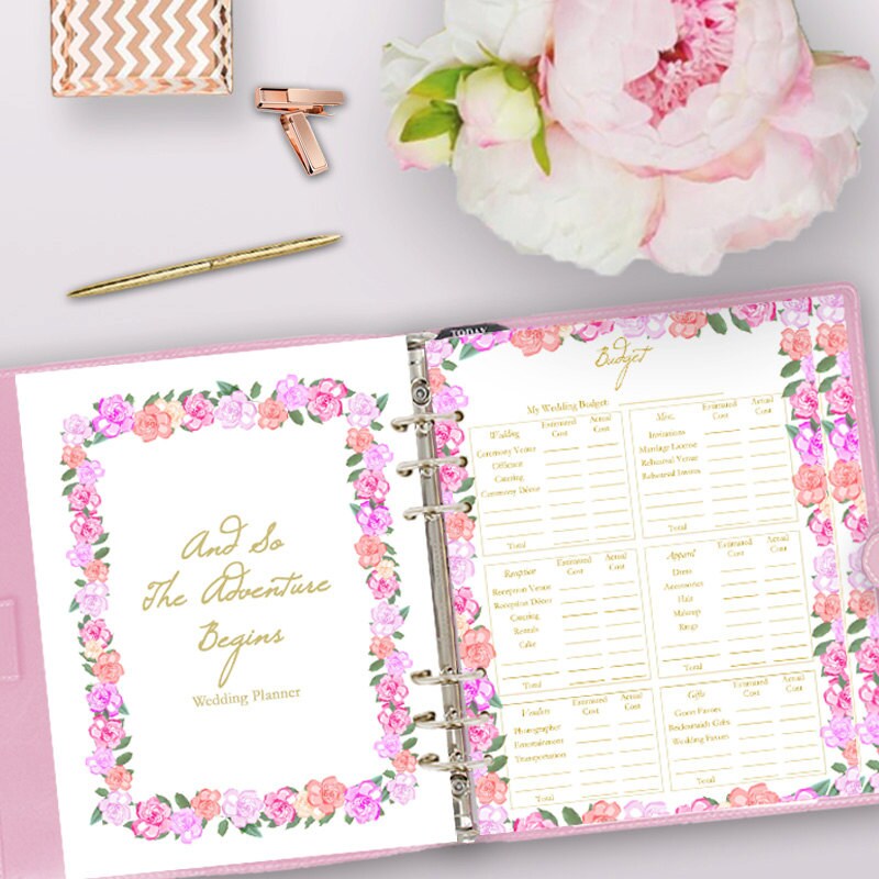 Wedding Planner Printable Binder Planning Printables Wedding