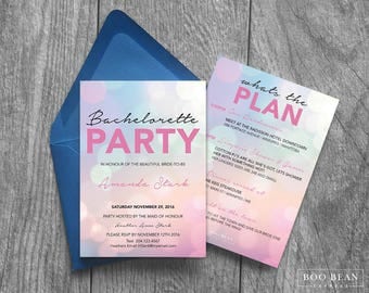 Pink Bachelorette Invitation | Printable Invitation | Bachelorette Invitation | Bachelorette Party | Digital Invitation