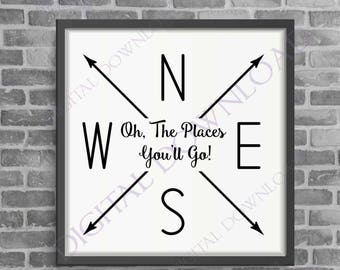 oh the places you will go decal etsy