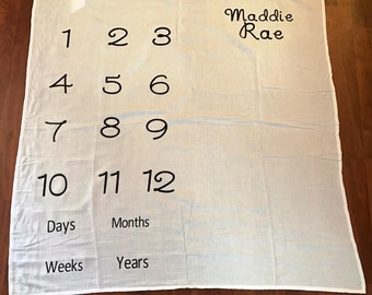 Baby Monthly Milstone Blanket