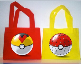 POKEMON THEMED PARTY 30 Pokeball Handmade Favor by picturesweet