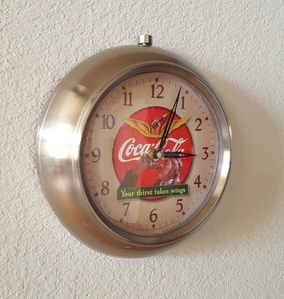 Restored Vintage CocaCola Coke Wall Clock