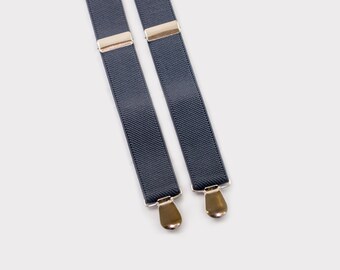 Gray Suspenders, Boy Suspenders, Baby Boy Suspenders, Toddler Suspenders, Adult Suspenders