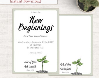 Yw new beginnings | Etsy