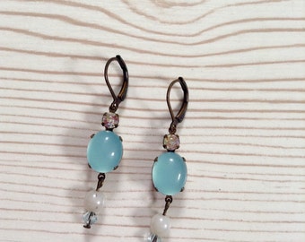 Earrings 'Sky blue'