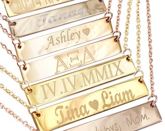Gold name Necklace Letter Necklace Silver Name Necklace Name Charm necklace big little Necklace Big Sister Necklace