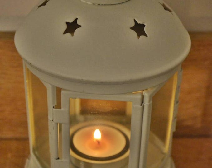 10%OFF Vintage metallic white lantern / wedding lantern / wedding lanterns / wedding lantern centerpiece