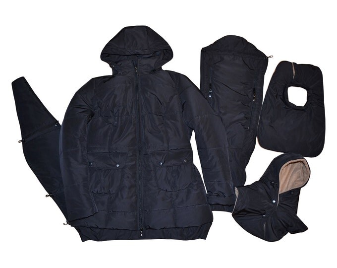 3 in 1 Maternity Coat/Jacket Baby Carring Black, Baby and Mother Coat, baby carrying jacket, baby carrying coat