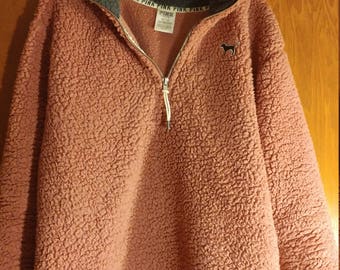 Pull à Capuche Victoria's Secret Rose - Neuf Avec étiquettes - Hoodie Manches Longues