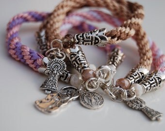 Primera comunión, favor de bautismo. Pulsera católica. Recuerdo Primera Comunion, confirmacion y Bautizo. PULSERAS PARA NIÑAS.