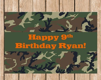 Hunter/Camo Vinyl Banner