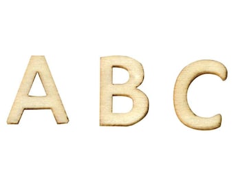 Mini wooden - wooden Alphabet - 162 letters letters - 11006471