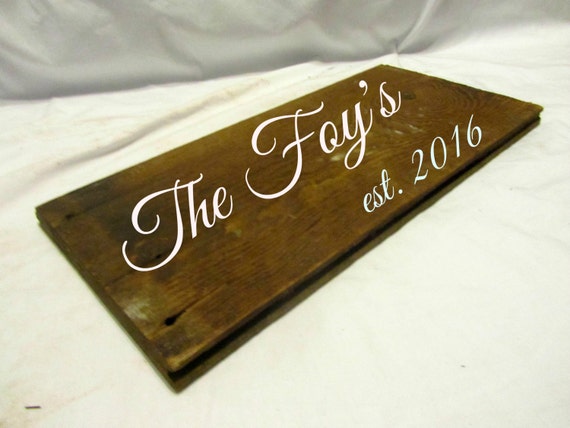 Wedding Sign Est sign Wood Sign Engraved sign Painted