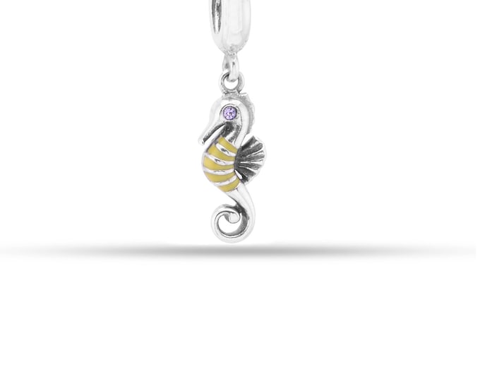 SC Seahorse Sterling Silver Charm S925 Handmade