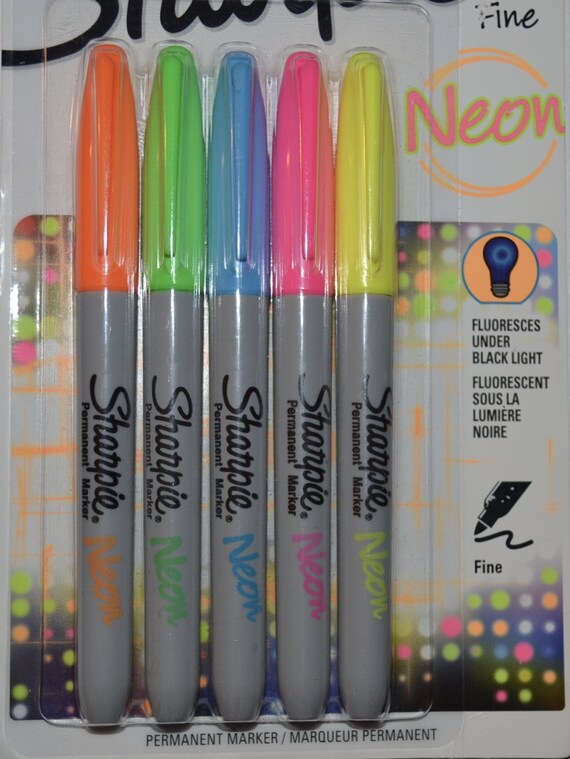 sharpie 5 pc point neon permanent markers sharpie 5 pc point neon permanent markers