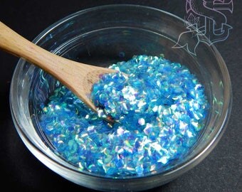 Iridescent glitter "Blue dragon scales" 2mm, nail art, nail gel, nail acrylic, UV resin, resin crafts mermaid scales