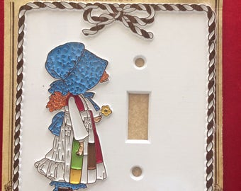 Vintage Holly Hobbie light switch plate cover