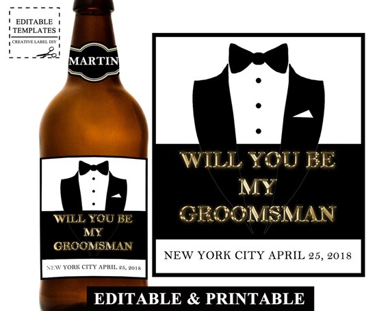 Asking Groomsmen Ask Groomsmen Be my Groomsman Gift Asking