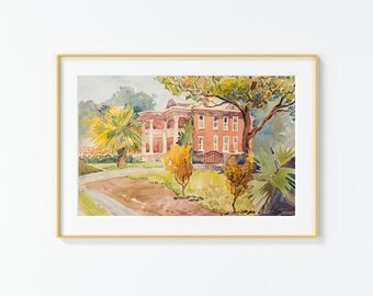 Original Watercolor Painting,Watercolor Painting,landscape,San Antonio