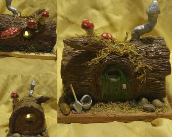 Log Fairy House