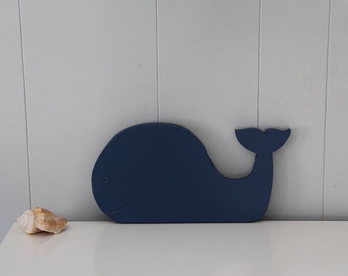 Whale nursery decor // Wood whale decor // nautical decor // wall decor