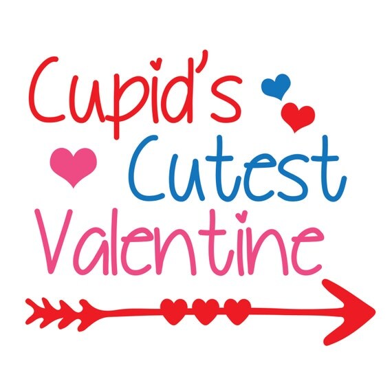 Cupid's Cutest Valentine SVG File by CaseCustomCreations on Etsy