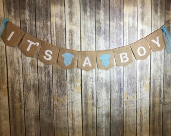 it's A Boy Banner, Baby Shower Boy Banner, Baby Boy Banner, Baby Shower decoration